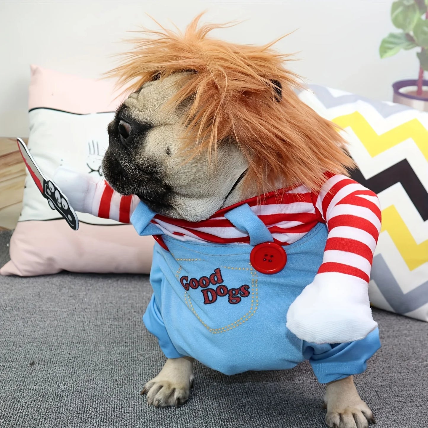 Halloween Pet Knife Doll Costume