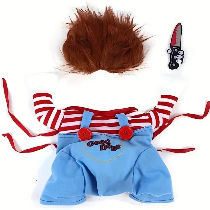 Halloween Pet Knife Doll Costume