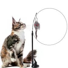 Cat Teaser Toy - Interactive Bell & Feather Wand