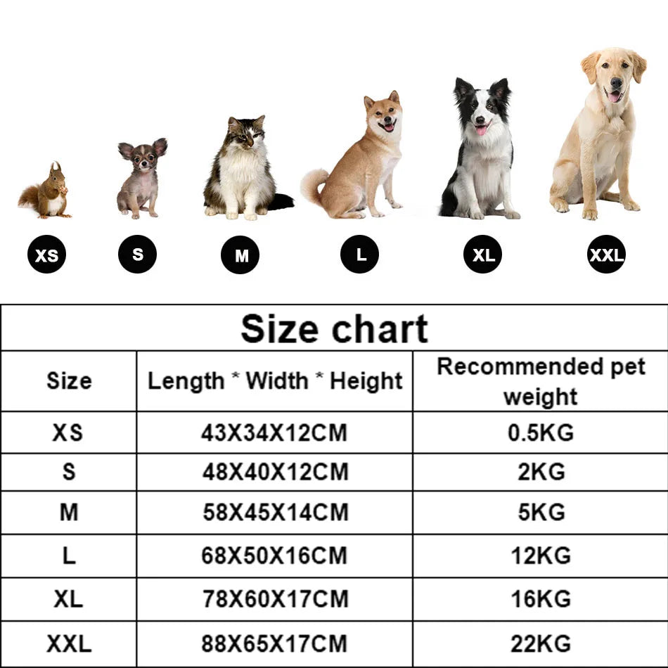 Bed for Dog Cat Pet Square