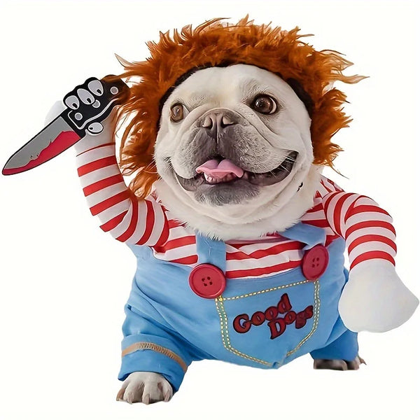 Halloween Pet Knife Doll Costume